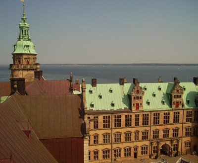 Von der Kronborg - Blick über den Sund Von der Kronborg - Blick über den Sund