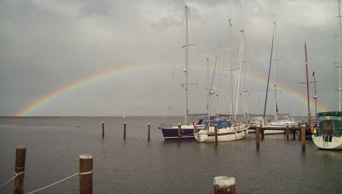 Segeln Hiddensee - bei Ankunft