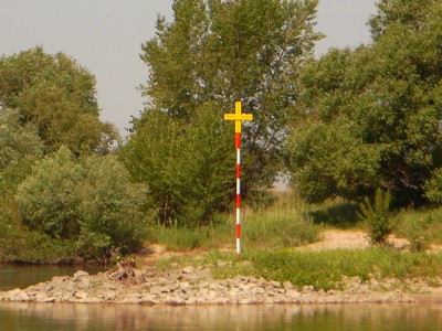 &Uuml;bergangsbake - rechtes Ufer