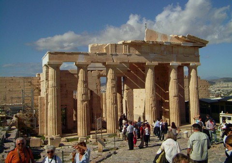 Athen Akropolis - Torbau der Propyläen Athen Akropolis - Torbau der Propyläen