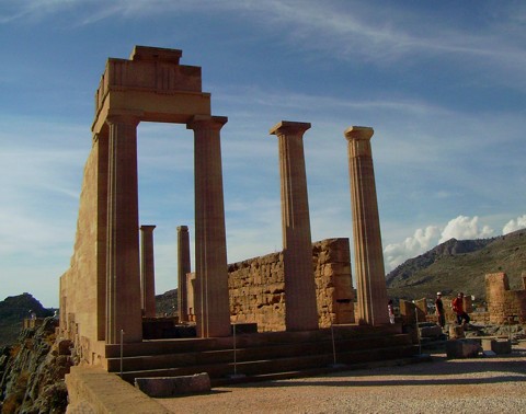Athena Lindia Tempel - Lindos Athena Lindia Tempel - Lindos