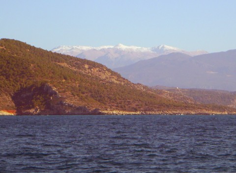 schneebedeckte Berge schneebedeckte Berge