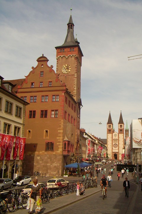 Würzburg - Grafeneckart und Dom Würzburg - Grafeneckart und Dom