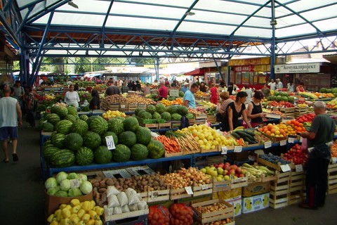 Markt in Backa-Palanka Markt in Backa-Palanka