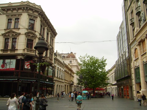 Knez Mihaillova in Belgrad, Serbien Knez Mihaillova in Belgrad, Serbien
