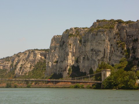 Rhone bei Donzere Rhone bei Donzere