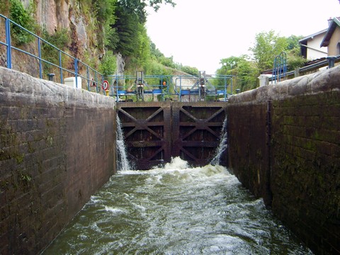 Schleuse im Canal des Vosges