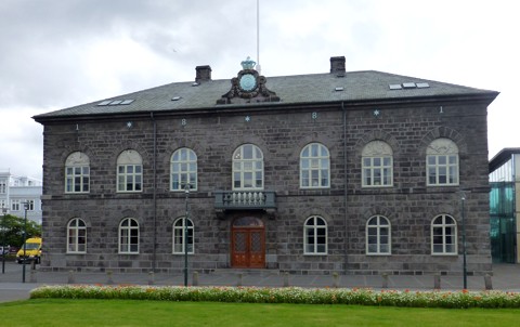 Reykjavik Parlamentsgebäude Reykjavik Parlamentsgebäude