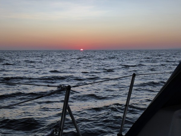 Segeln Sonnenaufgang