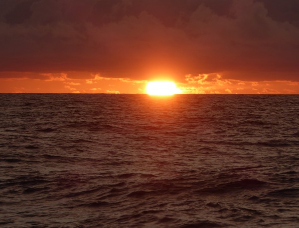 Sonnenuntergang auf dem Atlantik Sonnenuntergang auf dem Atlantik