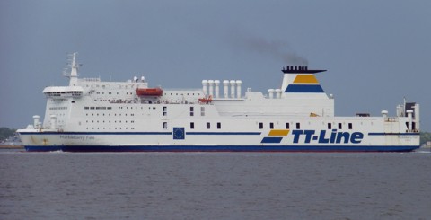 Huckleberry Finn, Fährschiff von TT-Line