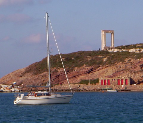 Ankern in Naxos