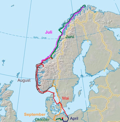 2009, Segeln Norwegen