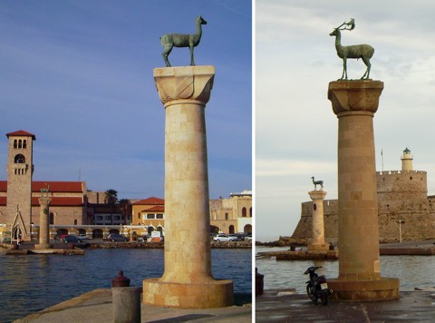 Rhodos - Hafeneinfahrt Rhodos Rhodos - Hafeneinfahrt Rhodos