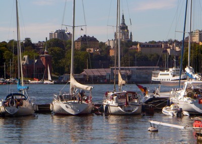 Tongji im Wasa Hafen von Stockholm